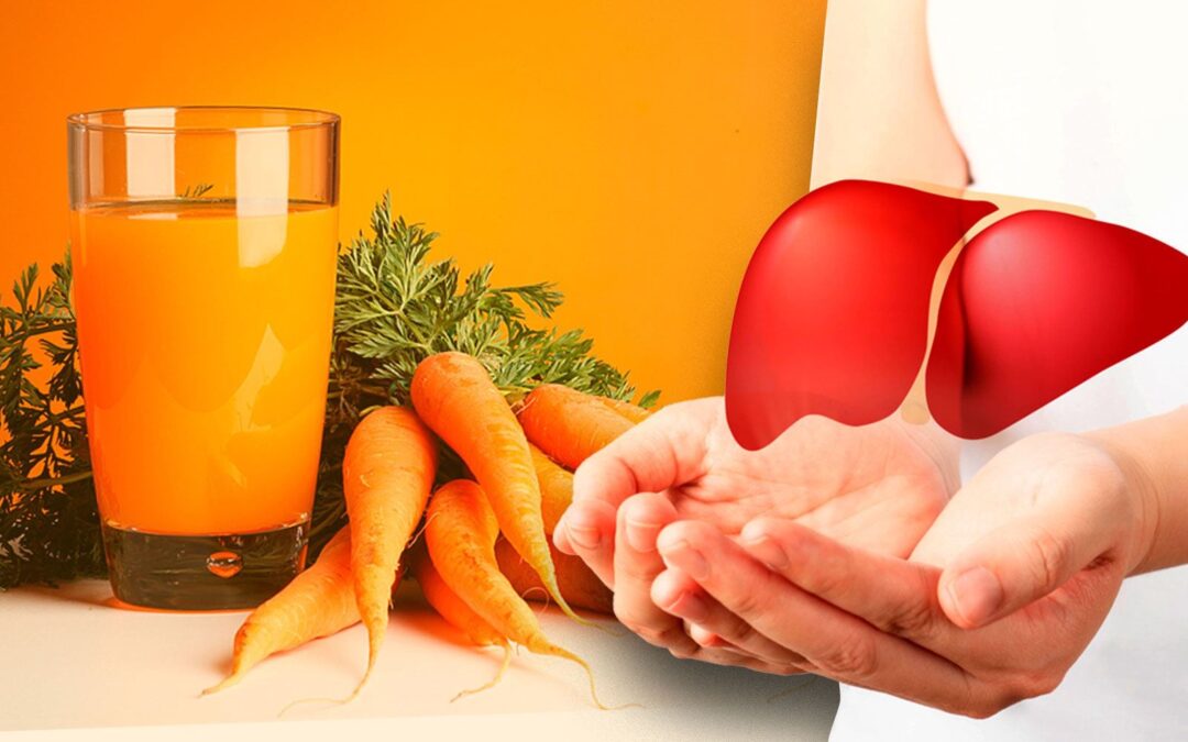 ¿Cuál es el efecto del jugo de zanahoria en el hígado?