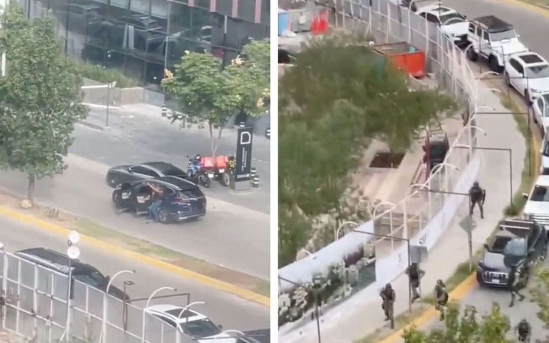 Balacera entre militares y civiles armados deja al menos un muerto en Plaza Andares