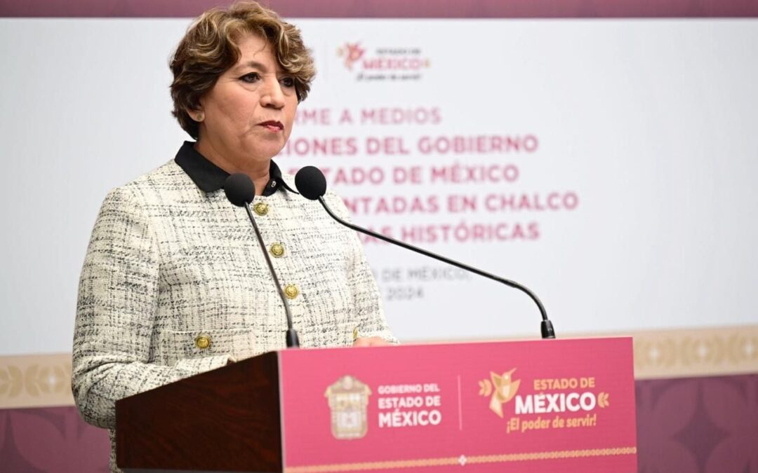 Inundación de aguas negras en Chalco: Esta es la solución propuesta por Delfina Gómez