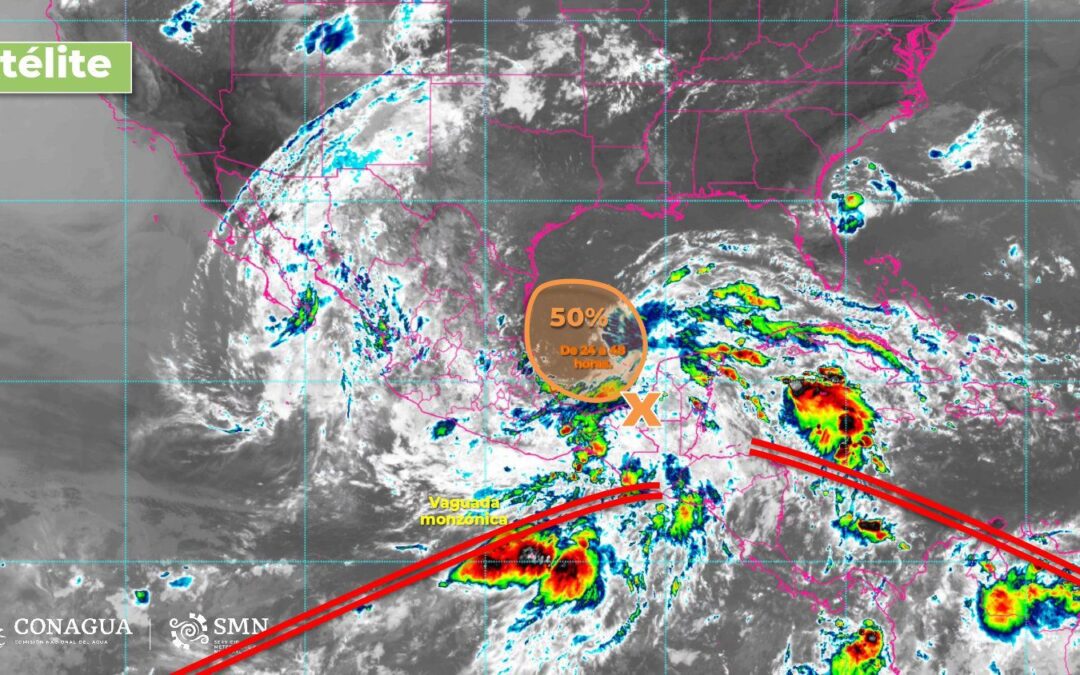 Zona de baja presión en el Golfo de México: ¿Un ciclón impactará Veracruz? Esto dice Conagua