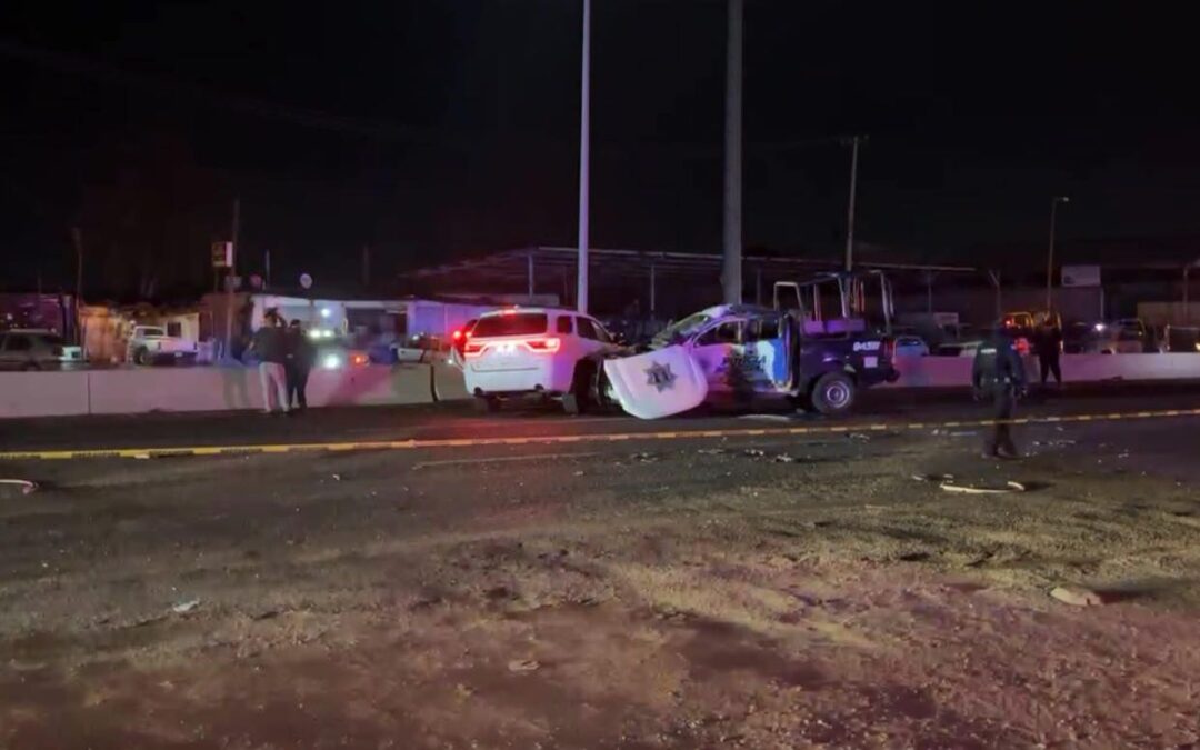 Policía muere en choque tras una persecución de delincuentes en Irapuato, Guanajuato