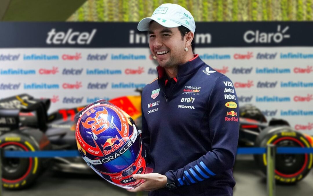 ‘Checo’ Pérez presenta casco que usará en el GP de México F1 2024: ‘Nos dejamos ir, como buen luchador’
