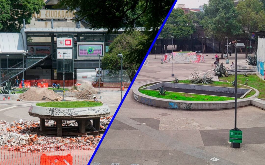 Dan manita de gato a la Glorieta de Insurgentes: ¿Qué le hacen a la sede de punks vs. emos? (Fotos)