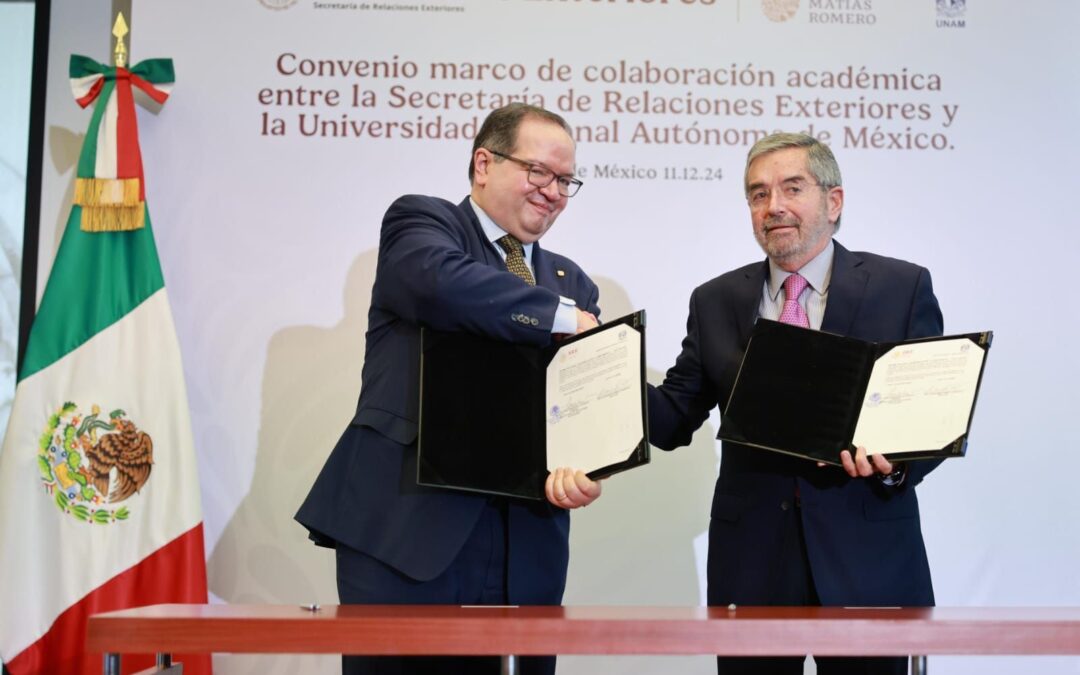 UNAM y SRE firman convenio para el desarrollo de investigaciones en materia migratoria