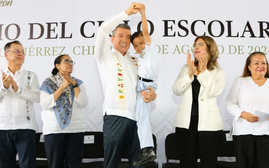 Rutilio Escandón pone en marcha ciclo escolar 2024-2025: Más de 1 millón de estudiantes inician clases