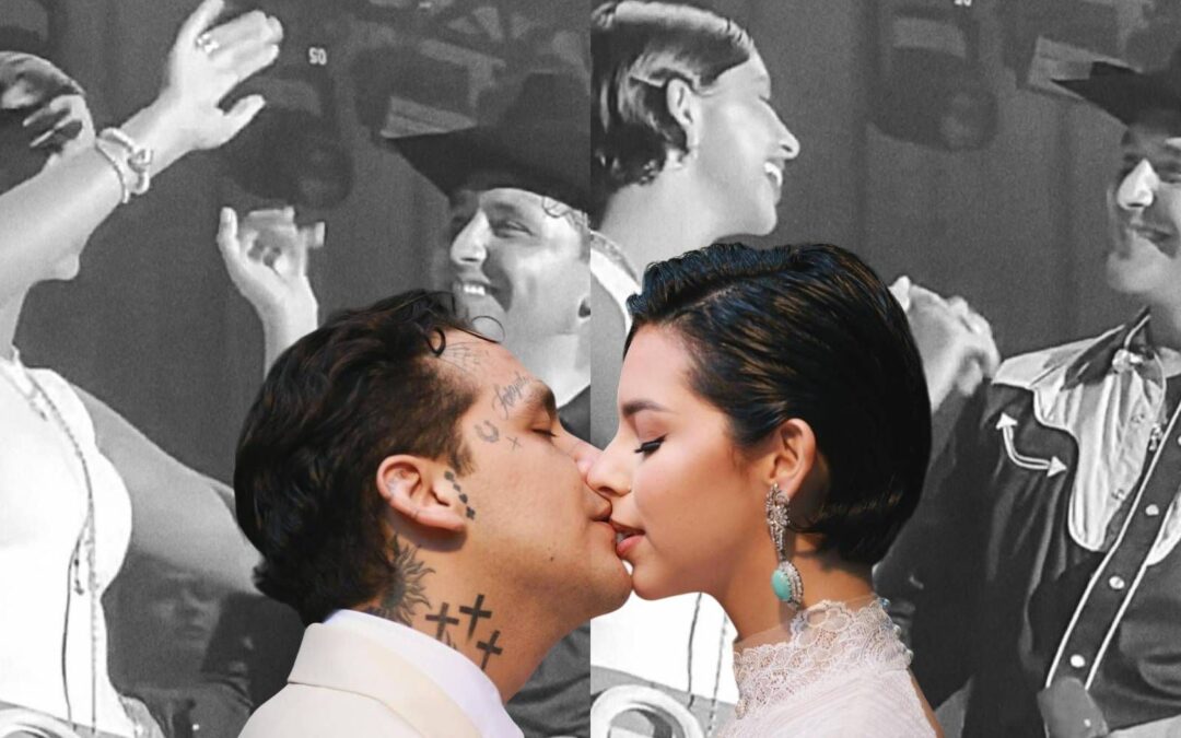 ‘Mi señora esposa’: Christian Nodal interrumpe concierto para presentar a Ángela Aguilar