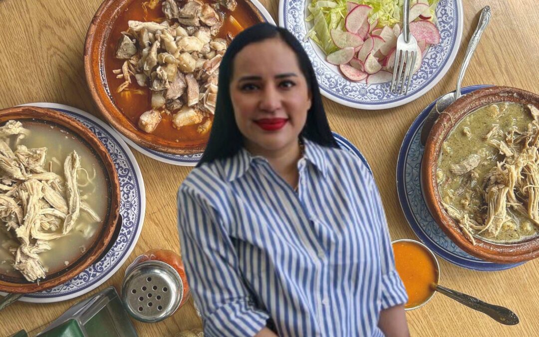 Sandra Cuevas visita la pozolería de Los Ángeles Azules: ¿Cuánto cuesta comer en Poctzin?