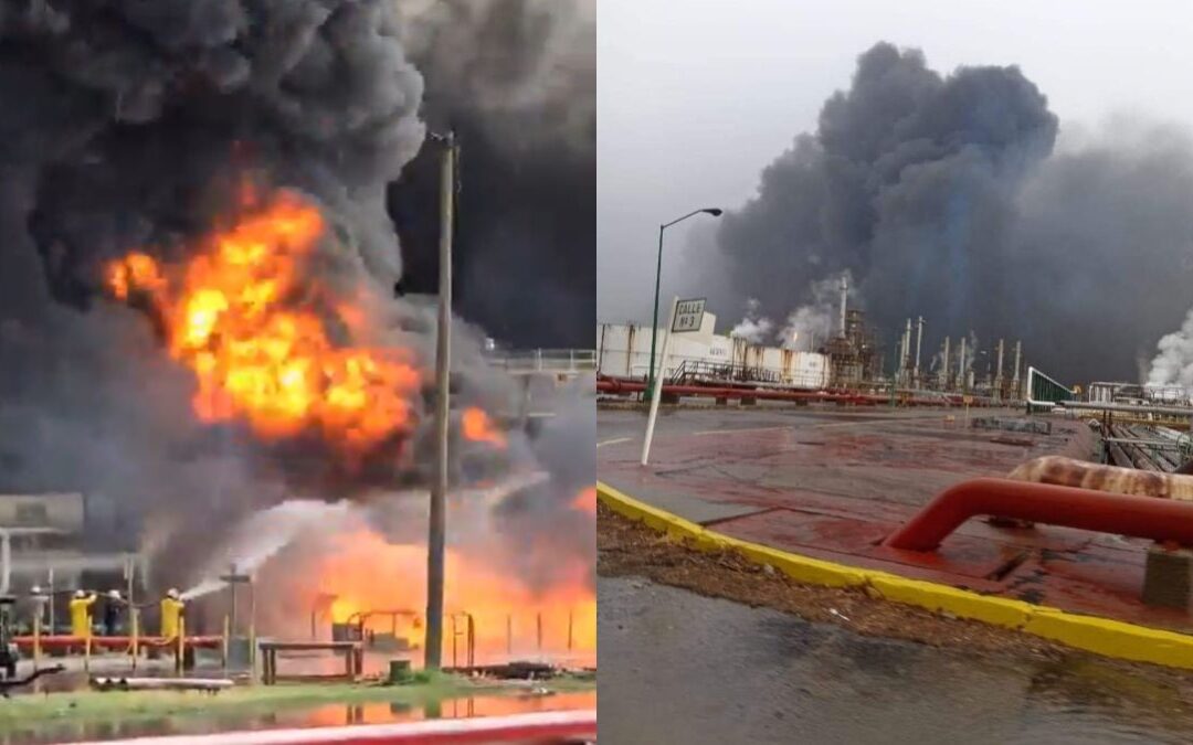 (Video) Así fue el incendio en la refinería Antonio Dovalí Jaime en Salina Cruz; ¿qué pasó?