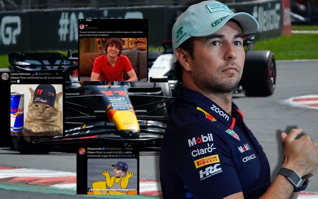 ‘¿Por qué me persigue la desgracia?’ Los memes de ‘Checo’ y su eliminación en la Q1 del GP de México 2024
