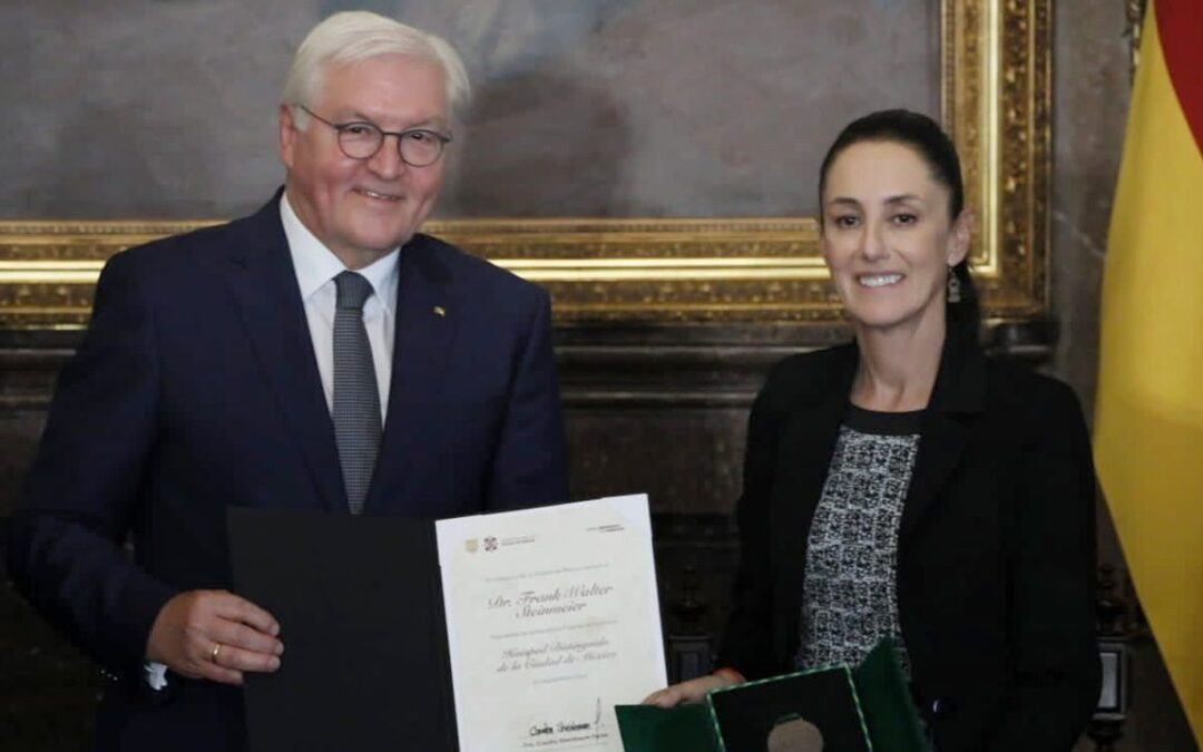 Frank-Walter Steinmeier, presidente de Alemania, es nombrado Huésped Distinguido de CDMX