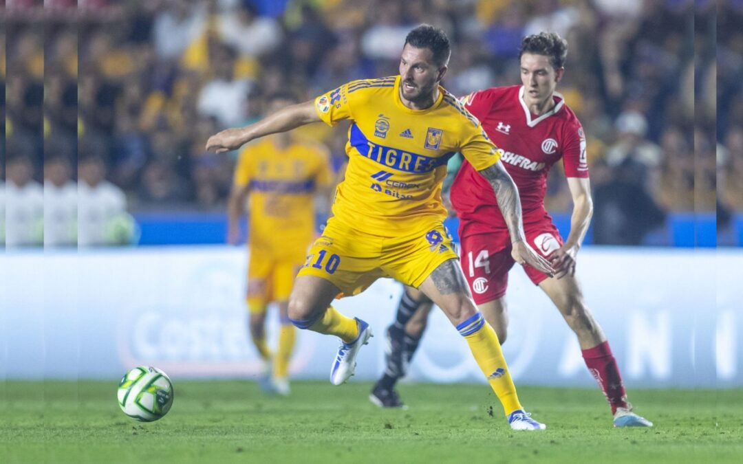 Tigres golea 4-1 al Toluca y marca liderazgo en el partido de ida de los cuartos de final