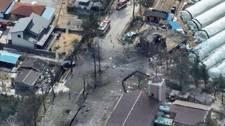 ‘Cuando salí la zona estaba en ruinas’: Así se vivió el impacto de 8 proyectiles en Corea del Sur (Video)
