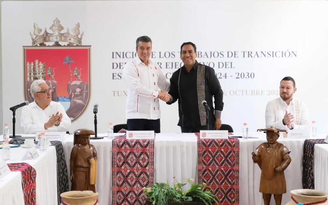 Inician Rutilio Escandón y Eduardo Ramírez transición de Gobierno en Chiapas