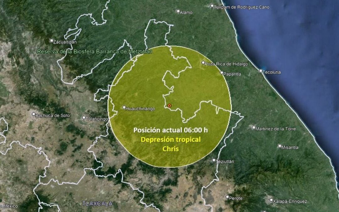 ‘Chris’ se degrada a depresión tropical: ¿Qué estados esperan lluvias? Sigue EN VIVO su trayectoria