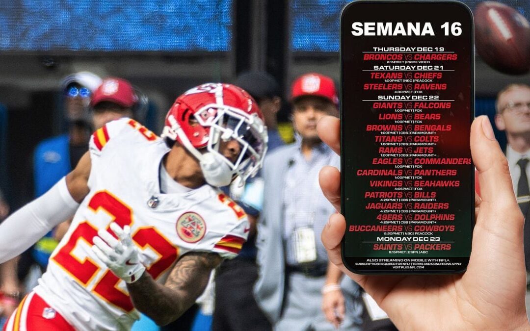 Horarios de la semana 16 de la NFL: ¿Quién juega HOY sábado 21 de diciembre y dónde ver EN VIVO en México?