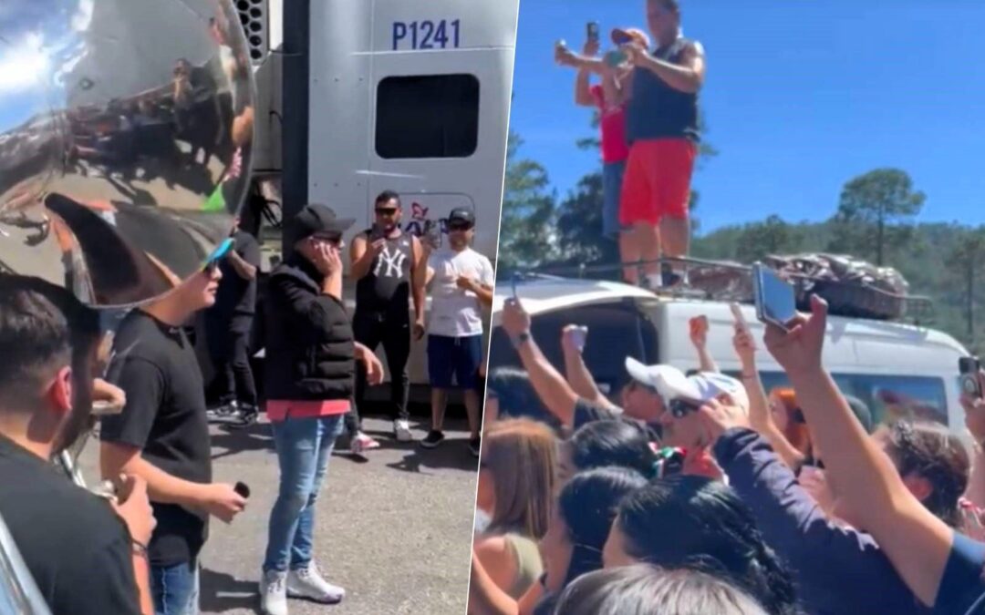 Banda Los Recoditos da concierto en bloqueo por violencia en autopista a Mazatlán: ‘La vida es prestada’ (VIDEO)