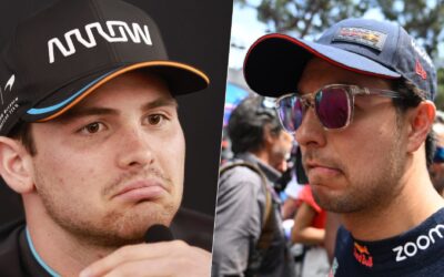 Domingo negro para México: ‘Checo’ Pérez termina 16; ‘Pato’ O’Ward ‘vuela’ contra el muro (Videos)