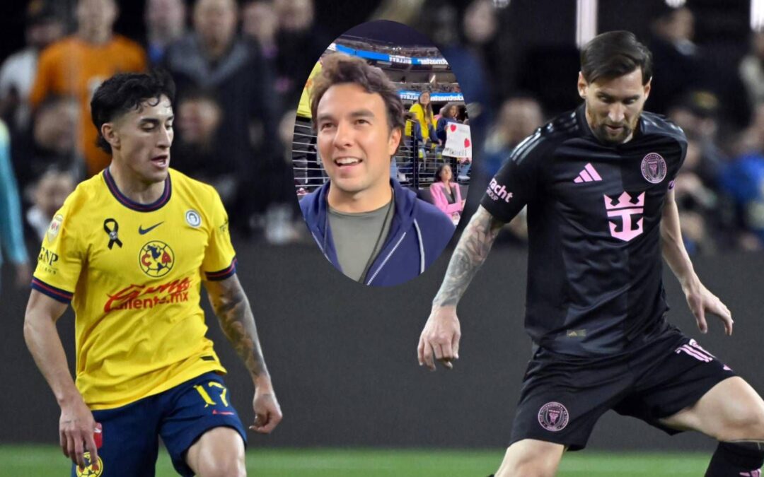 ‘Checo’ Pérez se reúne con Messi y jugadores del América en partido amistoso: ‘Ahí se los encargo, güey’