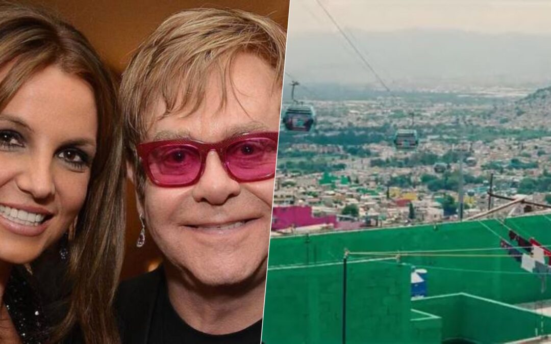 Britney Spears y Elton John, ¿en el Cablebús? Grabaron video de su nuevo sencillo en CDMX
