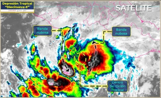 Depresión tropical ‘Diecinueve-E’ se forma al sur de Guerrero: Sigue su trayectoria EN VIVO