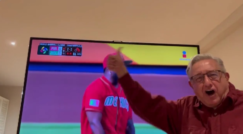 AMLO festeja victoria de México vs. Puerto Rico en el WBC: ‘¡Felicidades, caballos!’