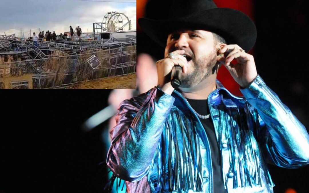 Colapsa escenario del cantante Edén Muñoz, en Chihuahua