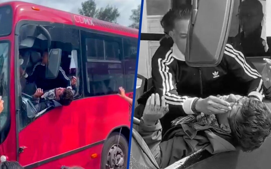 Riña en el Metrobús deja un herido y una ventana rota: Hombre termina con vidrios en el rostro