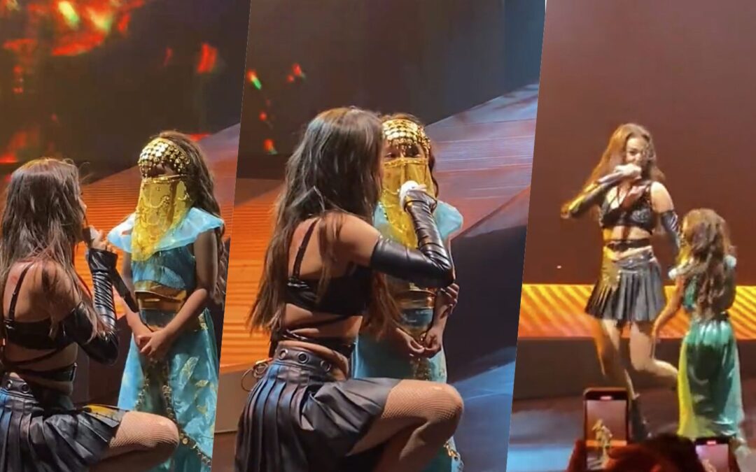 ‘Patito’ regresa: Danna Paola canta ‘El primer día sin ti’ con una fan disfrazada de Sherezade