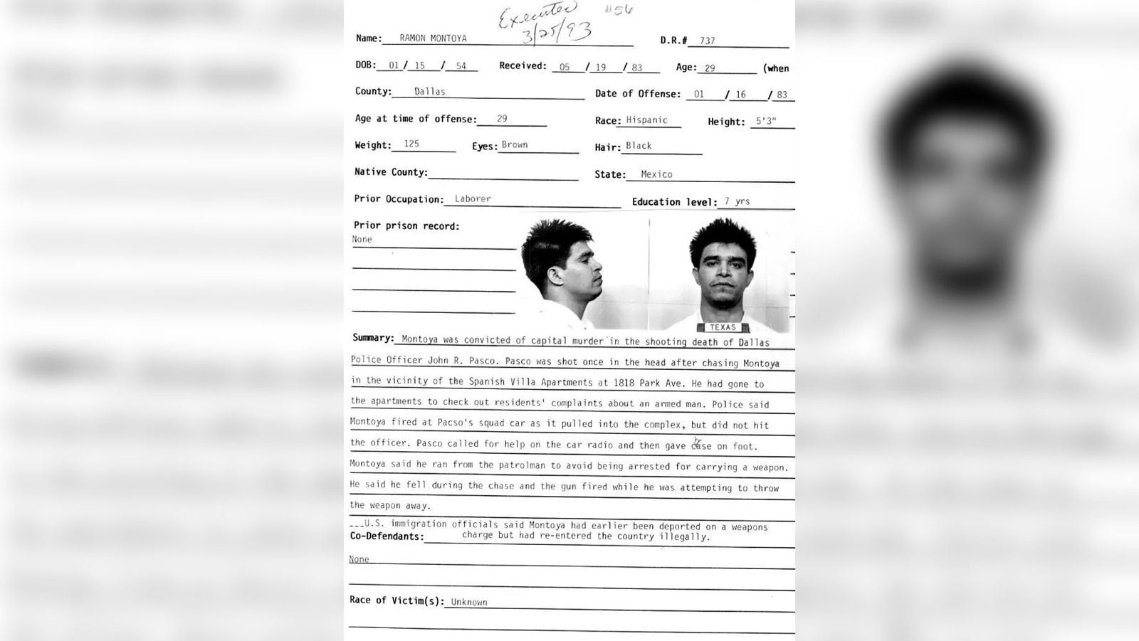 Mexicanos ejecutados en EU: Ramón Montoya, el ‘lobo disfrazado’ por el que el Vaticano pidió clemencia