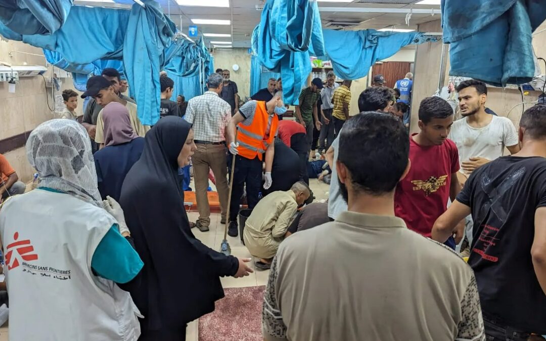 El personal médico al límite por las víctimas en masa en Gaza