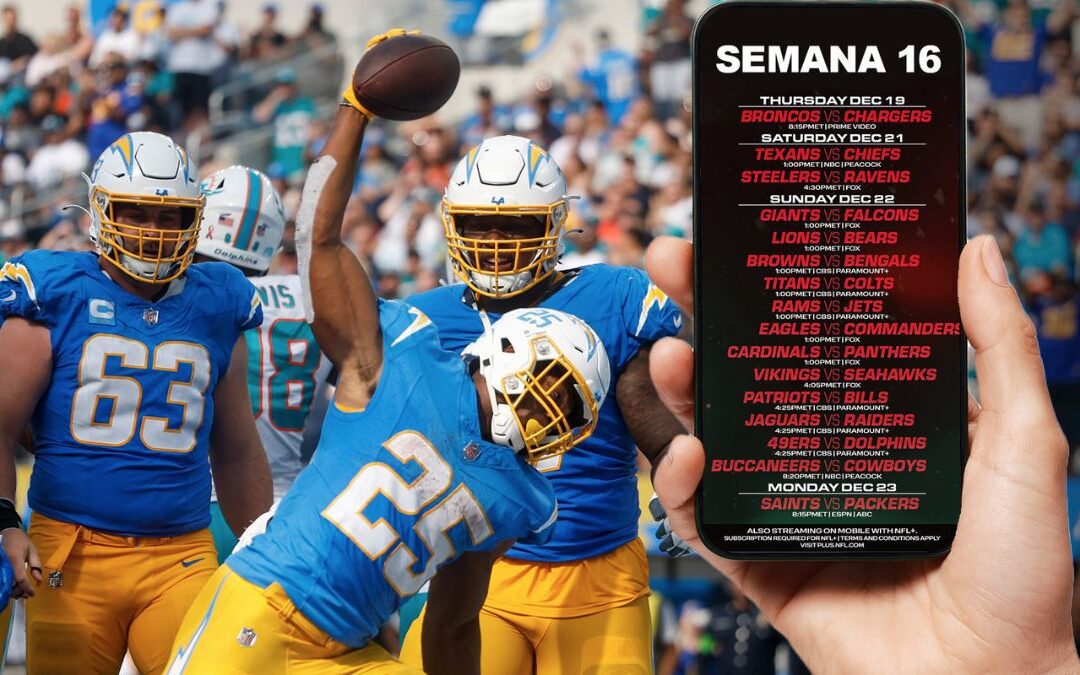 Horarios de la semana 16 de la NFL 2024: ¿Quién juega HOY 19 de diciembre y dónde ver EN VIVO en México?