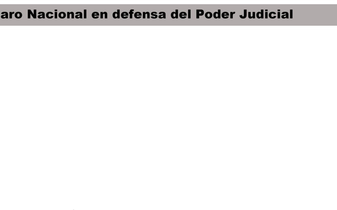Paro nacional en defensa del Poder Judicial