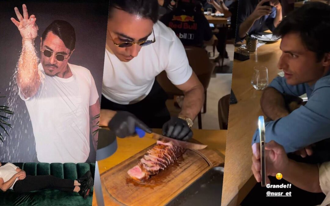 Carlos Sainz, de Ferrari, fue a comer al restaurante de Abu Dhabi del ticket viral de 3MDP