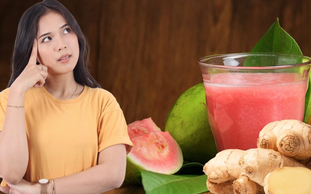 ¿Qué beneficios tiene el licuado de guayaba con jengibre?