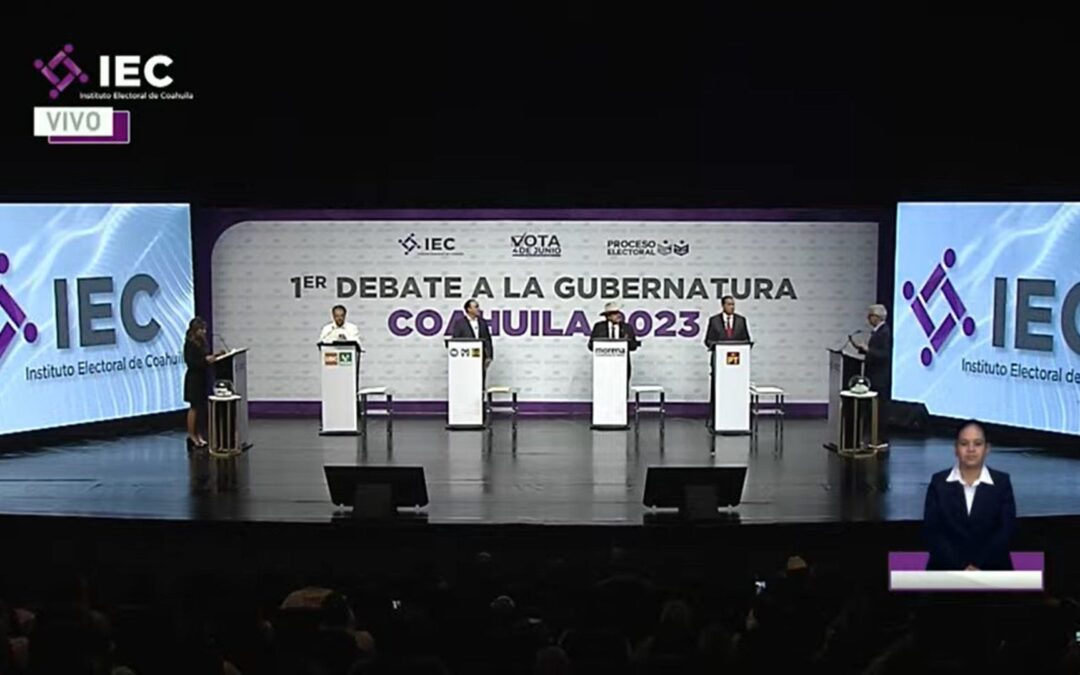 Elección Coahuila 2023: Descalificaciones dominan durante el primer debate