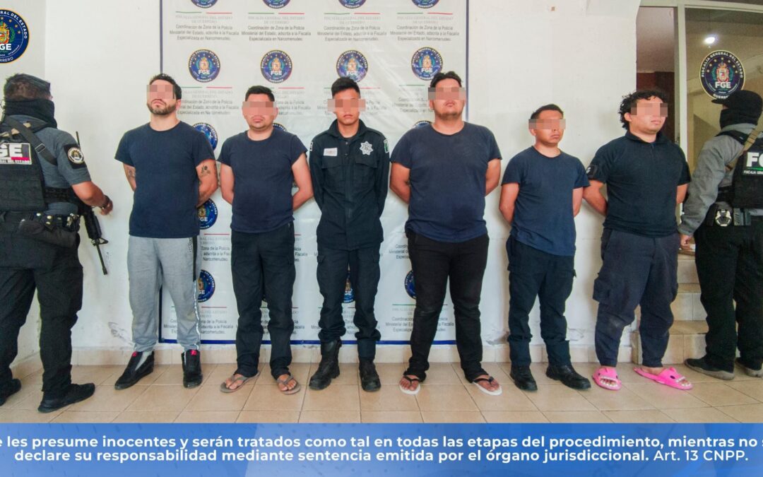 La Fiscalía General de Guerrero logró la detención de 10 personas y la liberación de un hombre en el municipio de Taxco de Alarcón