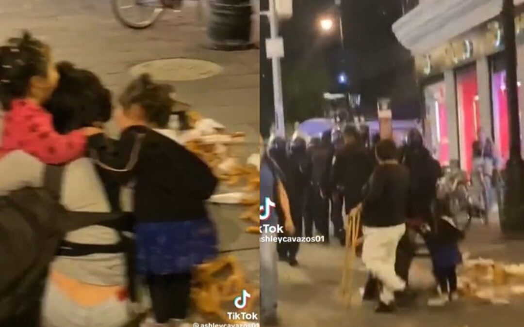 Policías de la Ciudad de México son suspendidos por tirar puesto de churros en el Centro Histórico