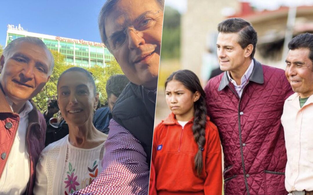 Marcha de AMLO: ¿Adán Augusto López usó una chamarra igual a la de Peña Nieto?