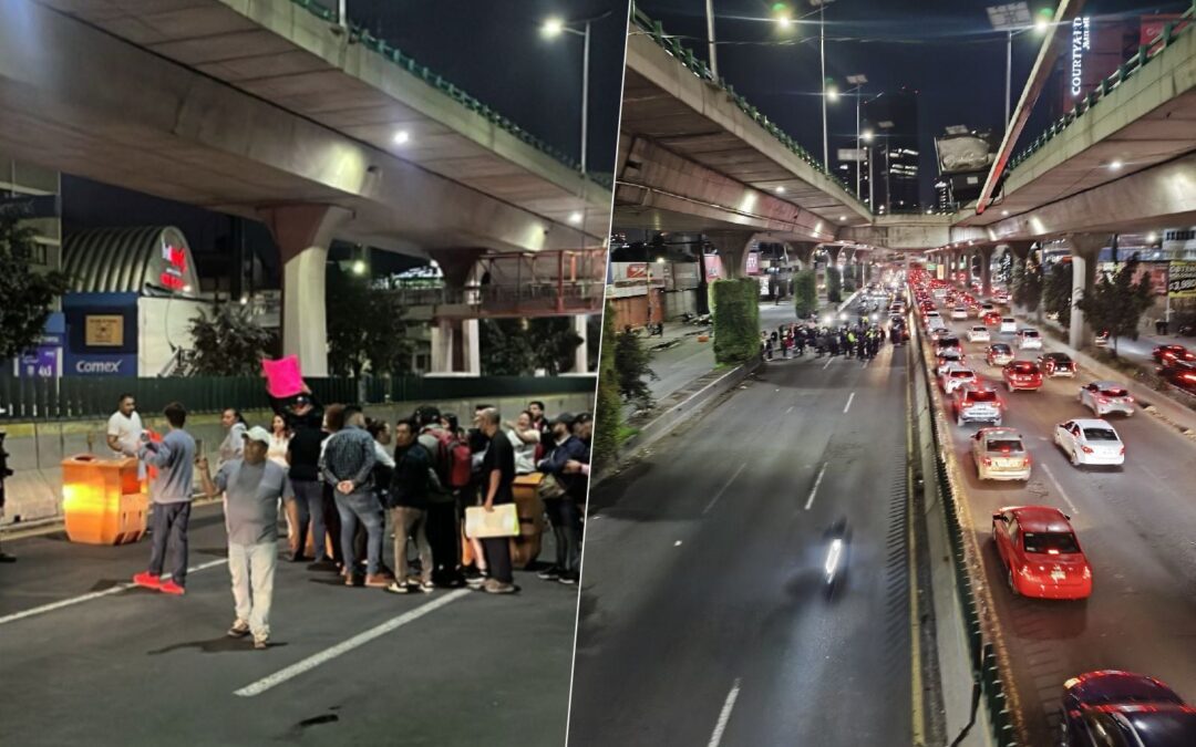 ‘Colapsa’ el Anillo Periférico por bloqueo en Naucalpan: ¿Qué calles tienen tráfico esta noche?
