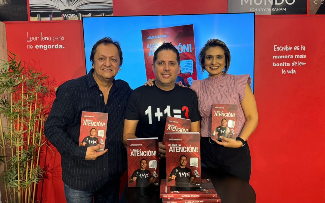 Jorge Serratos presenta su libro ‘Llama la atención’ junto a los líderes de Editorial WAS en la FIL Guadalajara