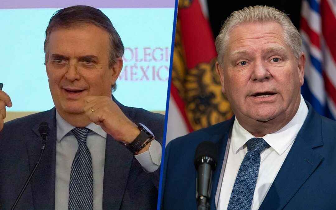 Marcelo Ebrard ‘se la devuelve’ a Doug Ford: ‘A Canadá no le conviene un T-MEC solo con EU’
