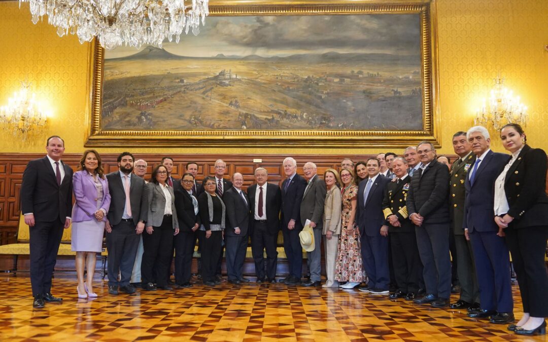 AMLO se reúne con congresistas de EU; abordan tráfico de fentanilo