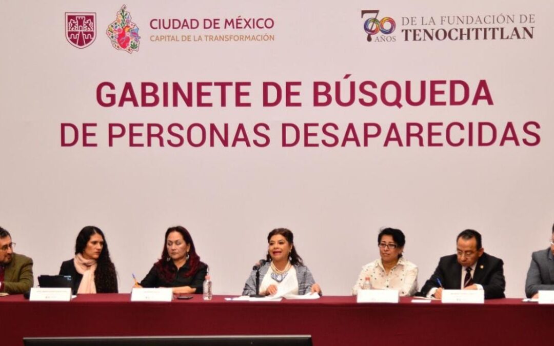Se instala en la CDMX gabinete de búsqueda de personas desaparecidas