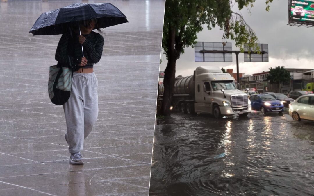 Aguaceros afectan transporte y calles de CDMX: Insurgentes y Circuito están inundados por lluvias