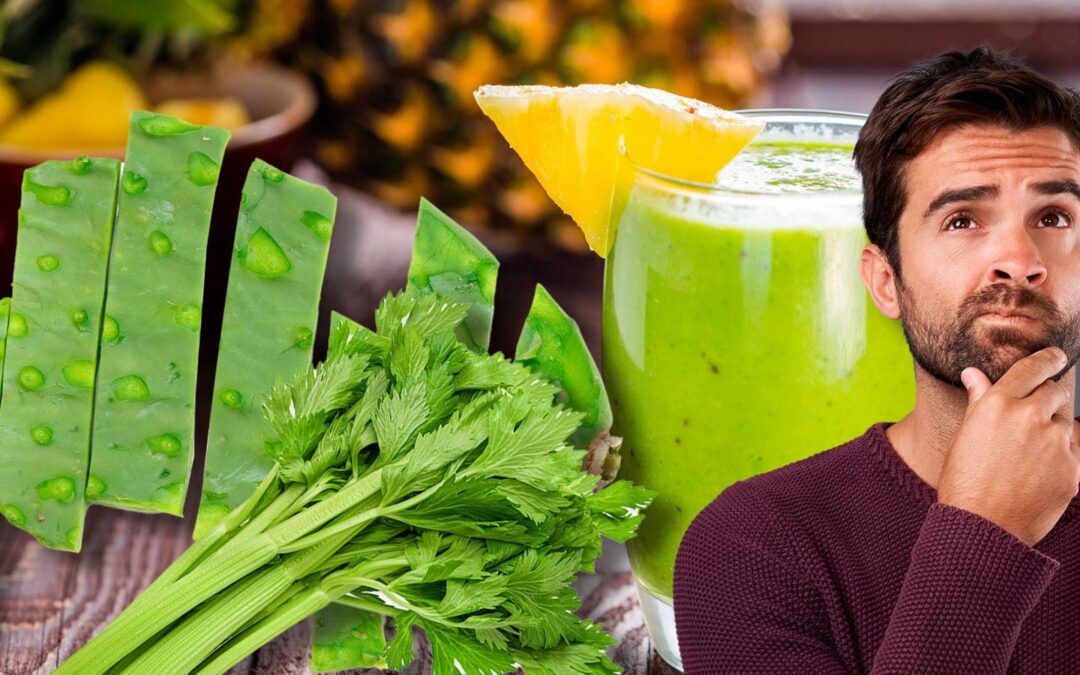 ¿Para qué sirve tomar jugo de piña con nopal y apio?