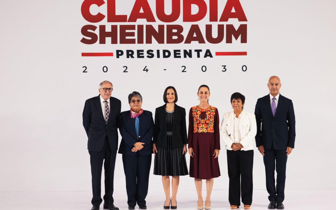 Sheinbaum presenta a otros 5 integrantes de su gabinete; tres son mujeres