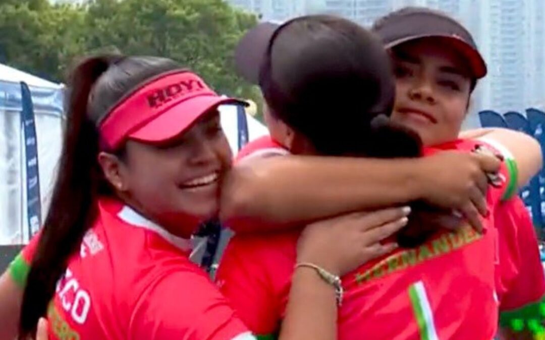 México gana medallas de oro, plata y bronce en la Copa Mundial de tiro con arco en China