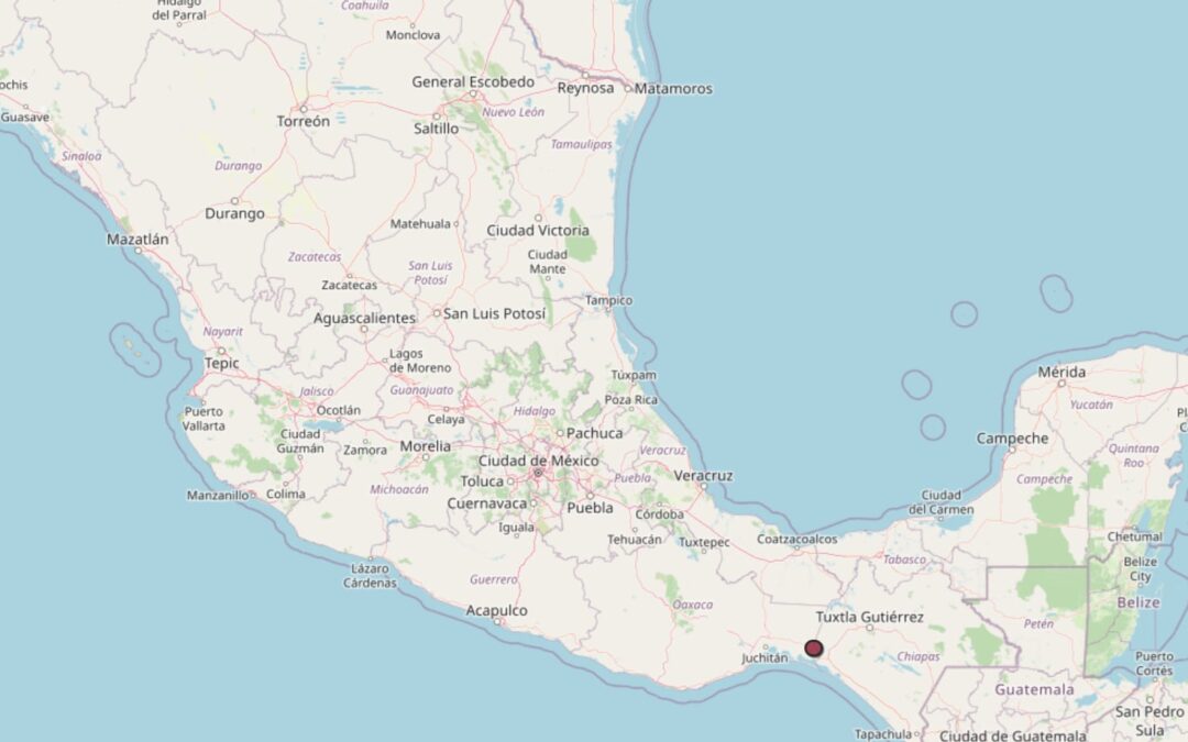 Sismo de magnitud 5.5 ‘sorprende’ a Chiapas y Oaxaca este lunes