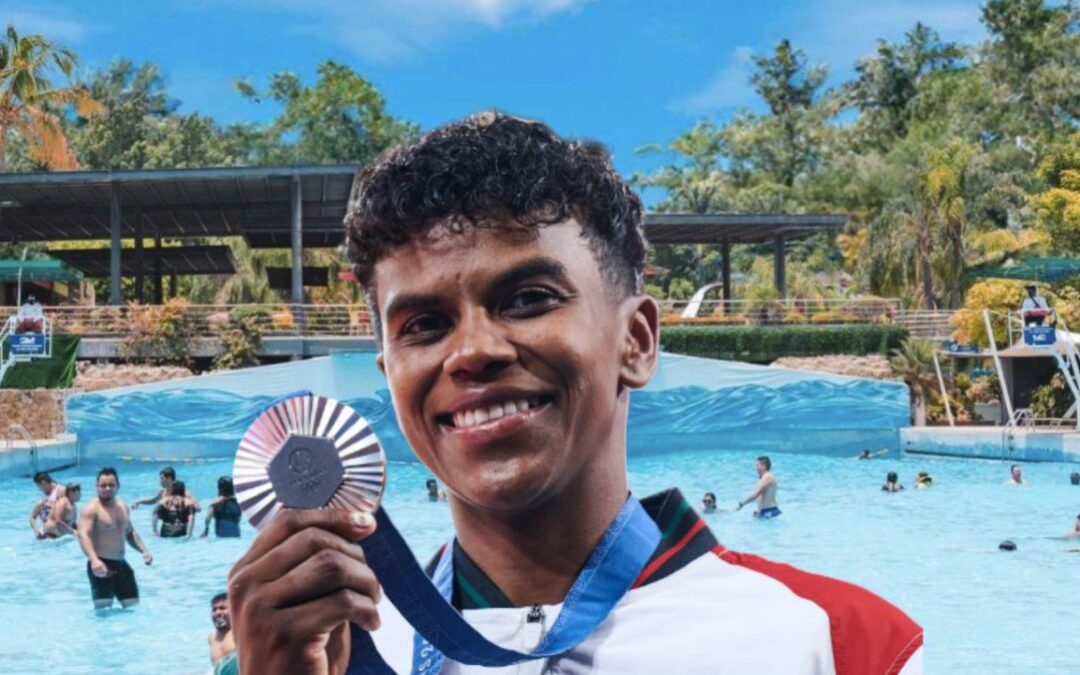 La ruta de la medalla: Prisca Awiti, ganadora de plata en París 2024, visitó balneario en Morelos