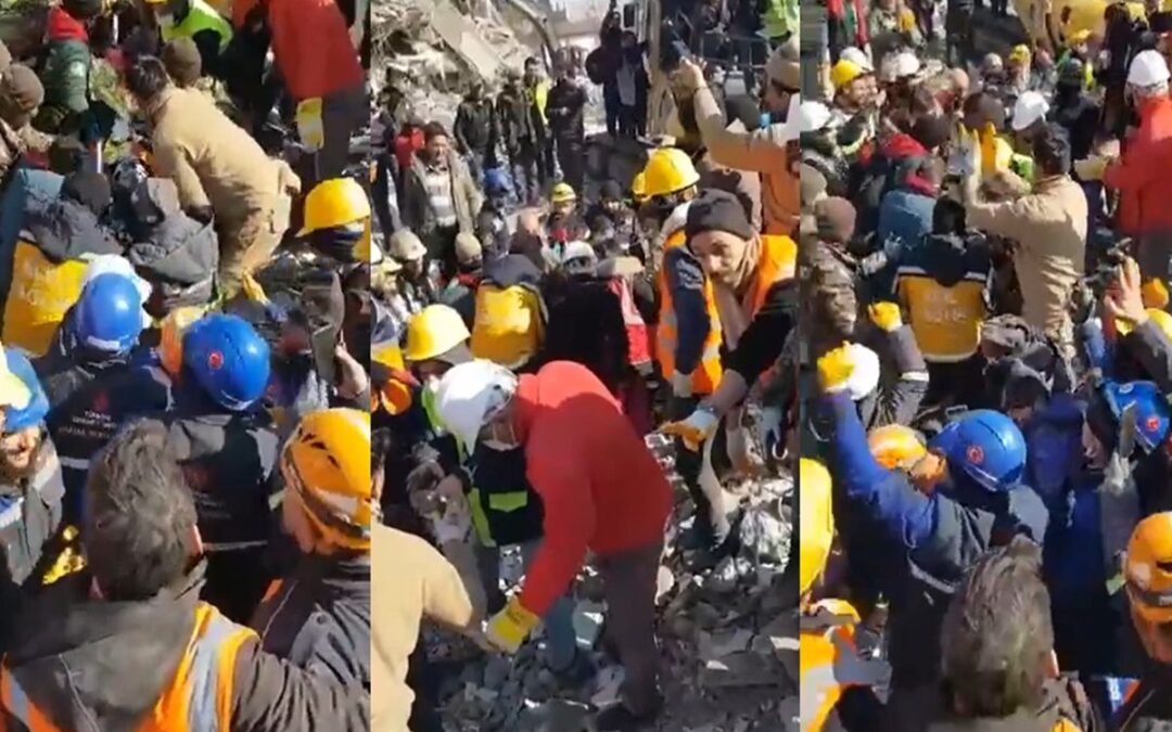 Terremoto en Turquía: Brigadistas mexicanos rescatan a niña de 8 años atrapada entre escombros